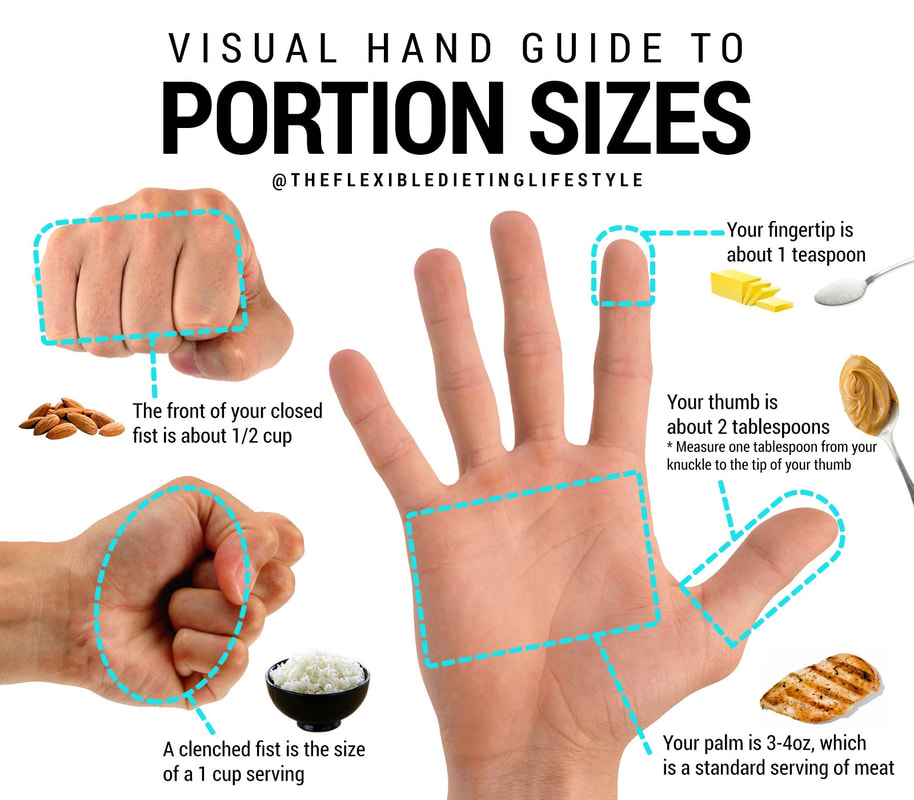 portion sizes visual guide